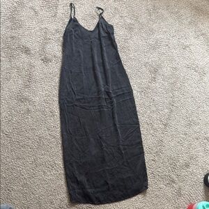 La Perla Black Sleeveless Slip Dress Midi